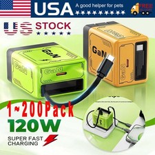 2In1 GaN Charger Scalable 120W Max Fast Charger Module With Type C USB Ports Lot