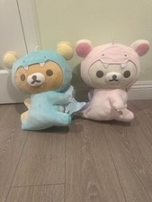 Round 1 Exclusive Rilakkuma Korilakkuma Pink and blue Dino Plush
