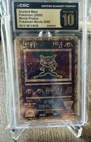 Pokemon Ancient Mew Movie 2000 Promo CGC 10 PRISTINE Double SWIRL