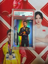 2020 Topps Chrome Formula 1 1st Edition Refractor Rookie Alexander Albon PSA 9