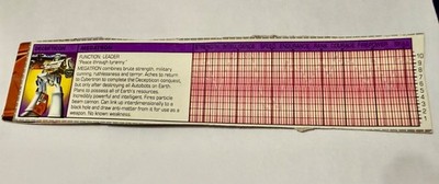 Transformers G1 MEGATRON TECH SPECS Original Vintage