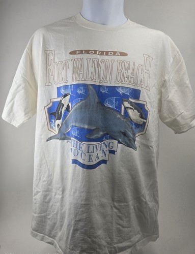 Vintage Florida Dolphin Tee Fort Walton Beach XL Tourist Graphic Shirt