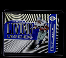 2020 Panini Illusions #LL8 Emmitt Smith Living Legends Sapphire Cowboys