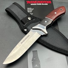 Winchester Genuine Pakkawood Handles Fixed Blade Full Tang Hunting Knife Sheath