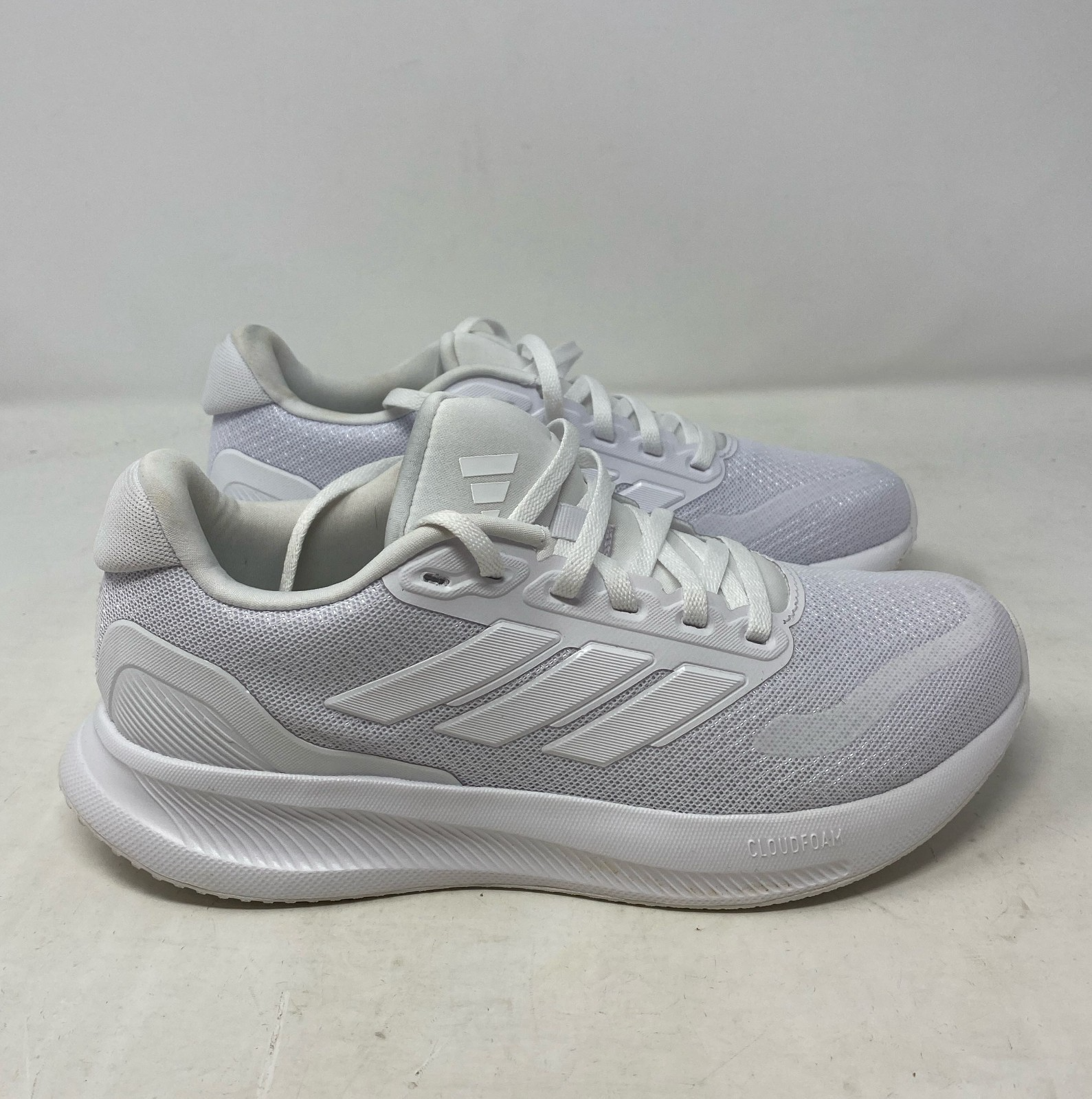 Adidas Women's Runfalcon5 IH7760 White Lace-Up Running Sneaker Shoes 6.5