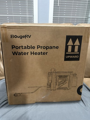 #ad BougeRV Upgraded Portable Propane Water Heater w Built in Battery for Showering $259.99