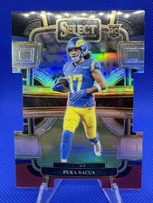 2023 Panini Select - Concourse Puka Nacua #56 Black & Red Prizm Die-Cut (RC)