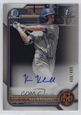 2022 Bowman Chrome Prospect Refractor 496/499 Kevin Kendall #CPA-KK Auto 1cc7