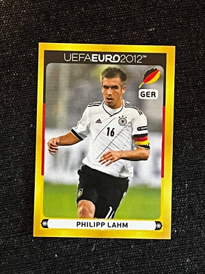 EXTRA STICKER PANINI EURO 2012 POSTER DEUTSCHLAND PHILIPP LAHM # D2 NEUWERTIG