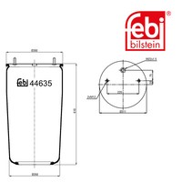 Febi Bilstein 44635 Luftfederbalg Ohne Kolben FüR Gigant Achsen