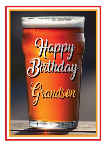 BEER ALE GUINNESS LAGER DAD SON BROTHER UNCLE ETC DRINK BIRTHDAY CARD FREE POST - Picture 20 of 45