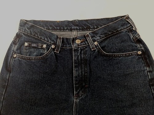 Lee Women's Vintage Made In USA Retro Denim High Waist Blue Jeans,10 Long - Picture 7 of 12