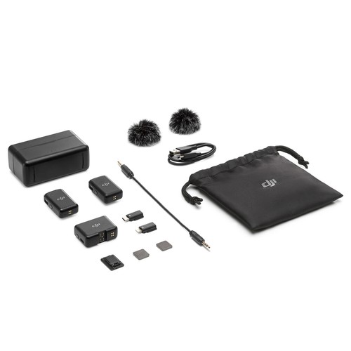 DJI Micrófono 2 canales sistema inalámbrico móvil sistema de micrófono inalámbrico + auriculares - Imagen 3 de 9