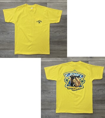 NOS Vtg 1989 Camel Cigarettes Joe Cool Smooth Character Single Stitch TShirt 42 