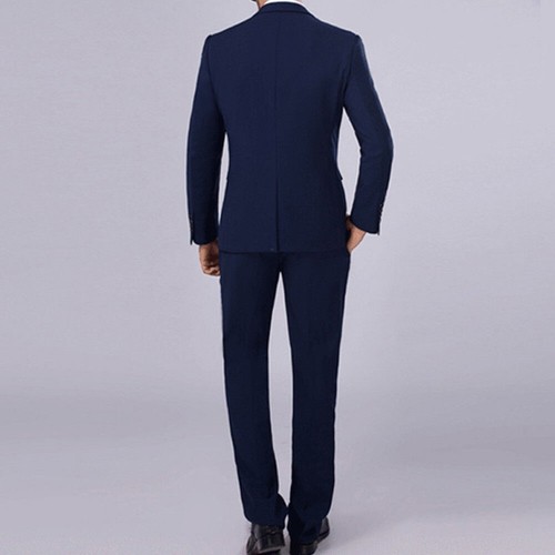 Gentle Men 2-Teiliger Kostüm-Blazer Formel Business Slim Fit Smoking Manteau ( - Bild 6 von 19