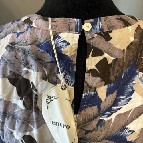 Entro Neu mit Etikett A-Line Federdruck Langarmkleid Größe Medium - Bild 5 von 8