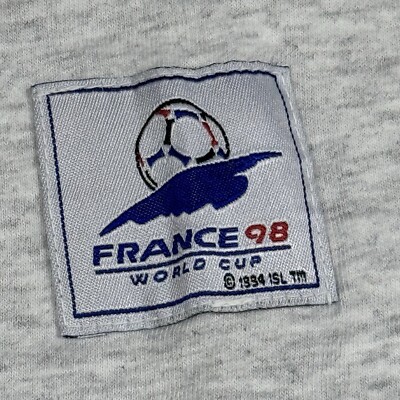 🇫🇷 Vintage 90's Fila World Cup Soccer France 1998 T-Shirt