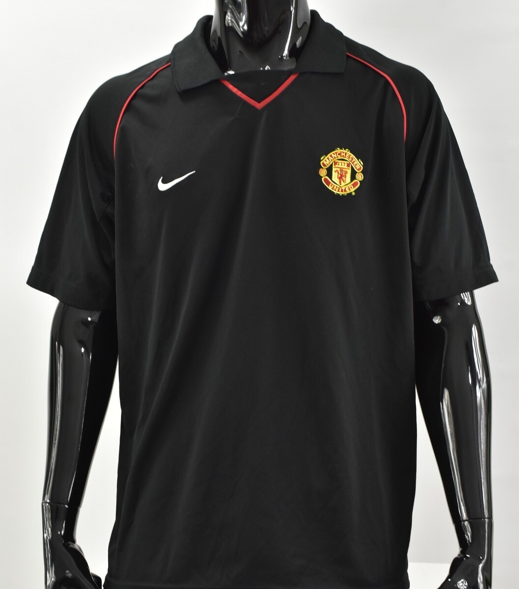 02's NIKE × MANCHESTER UNITED LS Game SH 2002-04 Nike Manchester United Training Football Shirt SIZE