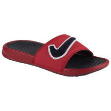 Nike Benassi JDI Sandals for Men, Size 7 - Gym Red/Obsidian White