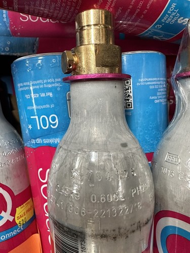 SodaStream Quick Connect Gas Cylinder Refill x 1, Free Post Soda Stream Bottle - Picture 4 of 5