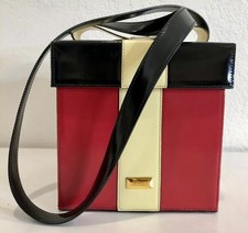 Moschino Vintage Leather Bow Bag - Rare