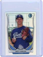 2014 BOWMAN CHROME MATT WISLER MINI REFRACTOR TOP 5 #BM-SDP4 PADRES 