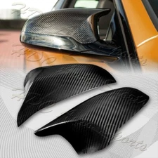 For 2015-2020 BMW M3 M4 F80 F82 Real Carbon Fiber Side View Mirror Cover Cap 2PC