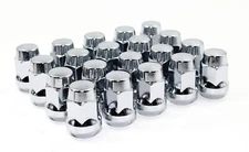 20 12x1.5 1.40" Chrome Acorn Conical Tuner Lug Nuts for Mitsubishi Wheels