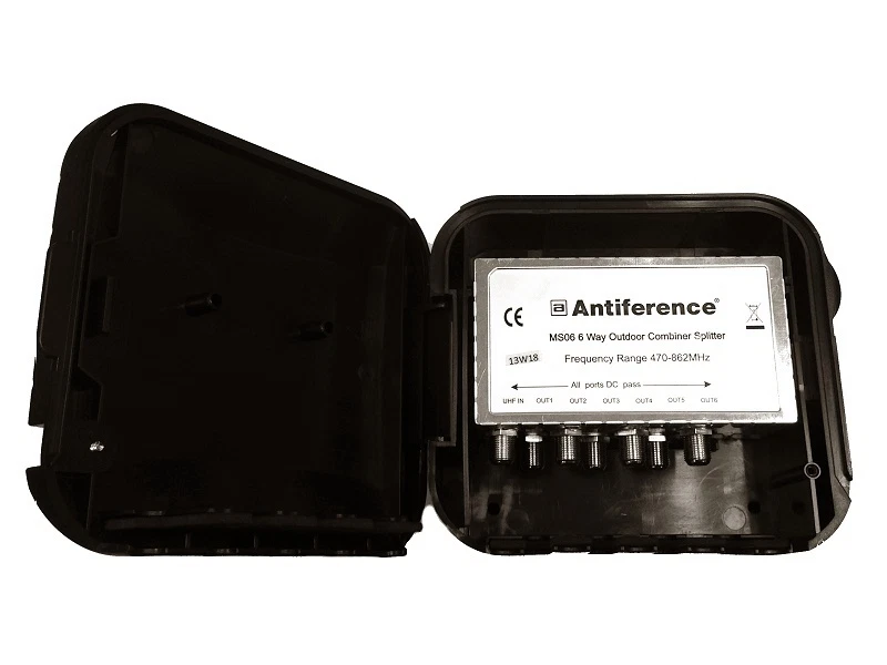 Aerial Splitter 6 Way TV External Masthead Outdoor Distribution 7 x F connectors - Image 3 of 4