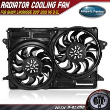 New Dual Radiator Fan Assembly with Brushless Motor for Buick Lacrosse 2017 2019