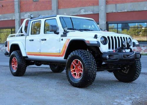 Graphics Car Sticker 2Sides Racing Stripe Decals For Jeep Gladiator JT Scrambler - Foto 6 di 8