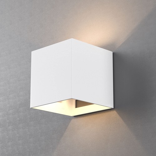 1-Light Square Shape LED Wall Sconce 9W Dimmable 500LM Wall Lamp for Living Room - Picture 15 of 18