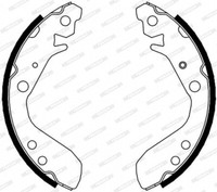 Ferodo Bremsbackensatz Bremsbacken Hinten FüR Honda Jazz II Gd_ GE3 GE2