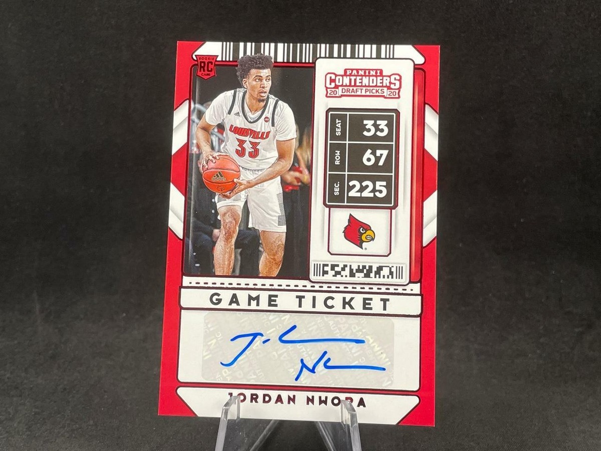 2020 PANINI CONTENDERS DRAFT JORDAN NWORA #83 RC GAME TICKET RED