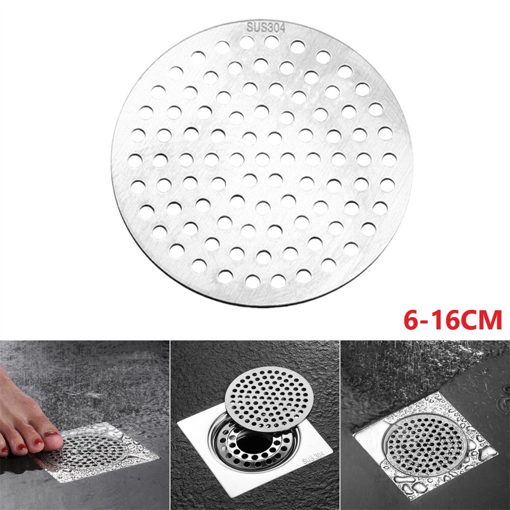 Anti Slip Round Stainless Steel Shower Drain Strainer Cover Hair Filter