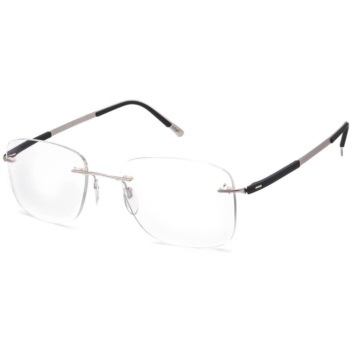 Silhouette 5416 40 6055 Titanium Bronze Gray Rimless Eyeglasses Frames 19 140 Silhouette Eyeglasses 5416 00 6051 Titan Silver Rimless  main image 2