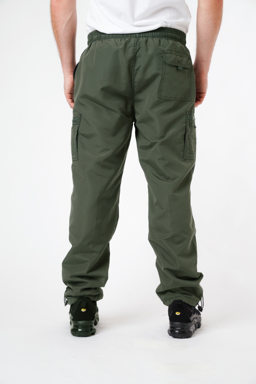 Mens Fleece Lined Thermal Cargo Trousers Pants Elasticated Combat