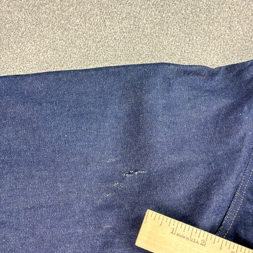 Carhartt Shirt Adult Large Blue Denim Snap Workwear Outdoor Chore Distressed Men - Picture 10 of 10