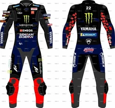 Mark X Yamaha 2025 Men Motorbike Racing Leather Suit Motorcycle Sportswear Ce