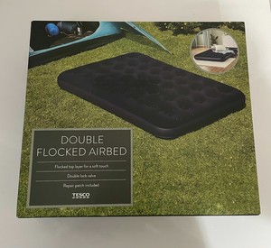 tesco double flocked airbed