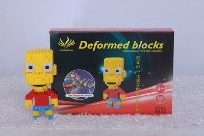 Nano Slot Building Blocks Sets Gift Series Bart Simpson Toy UK