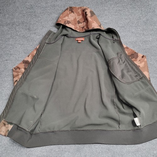 Simms Jacke Herren Medium Camo Rouge Fleece Full Zip Hoodie Angeln Outdoor - Bild 5 von 11