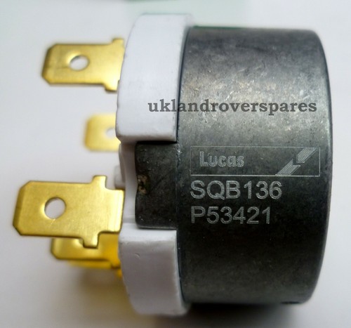 LAND ROVER DEFENDER PUMA 2.2 & 2.4 DIESEL IGNITION SWITCH PRC8230 SQB136 LUCAS - Picture 2 of 6