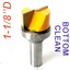1/2" Shank 2-1/2" Extra Long Trim Router Bit With Top & Bottom Bearings | Pattern Bit For Woodworking