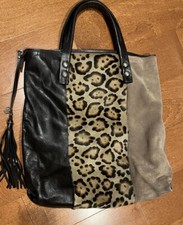Roberta Gandolfi Lepoard Fur Large Tote