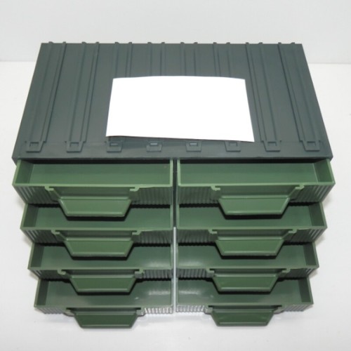 Terry Plast Green Nova2 9.17 x 5.31 x 4.60 in Modular Chest with 8 Drawers 545T2 - Picture 6 of 6