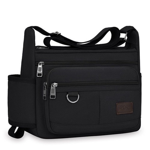 Fashionable Men's Casual Canvas Travel Shoulder Crossbody Messenger Handbag - Picture 14 of 16