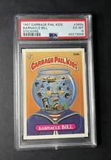 1987 Garbage Pail Kids #349b Barnacle Bill sticker PSA 6