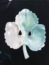 Vintage Plastic Cabbage Leaf Serving Dish. A Lucky Wish Product Made In USA