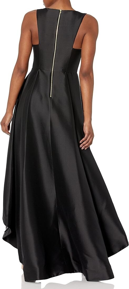 calvin klein black high low dress Women's High-low A-line Gown sz 6 Womens dresses